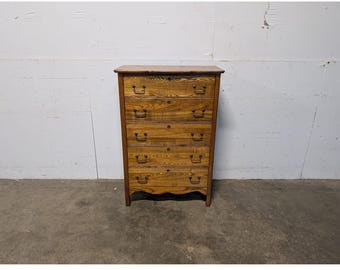 1920,s Five Drawer Oak Chest Of Drawers # 198265 Shipping is not a 1.00 Shipping is not free please contact us before purchase Thanks