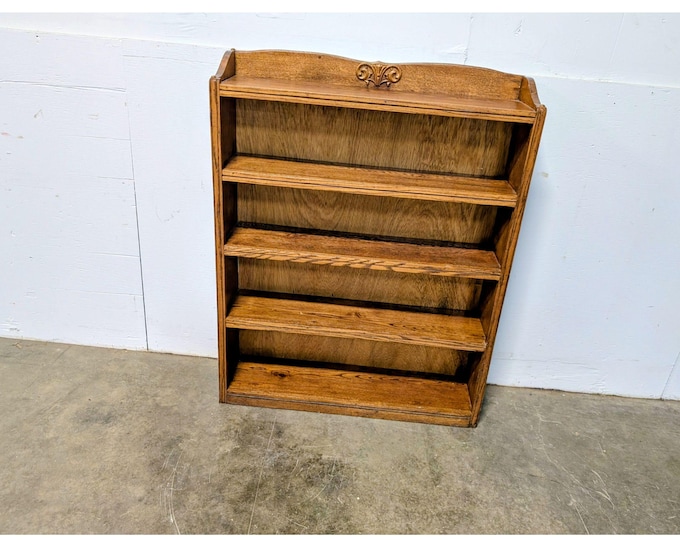 1940,s Oak Open Shelf Bookcase # 201086 Shipping is not a 1.00 Shipping is not free please contact us before purchase Thanks