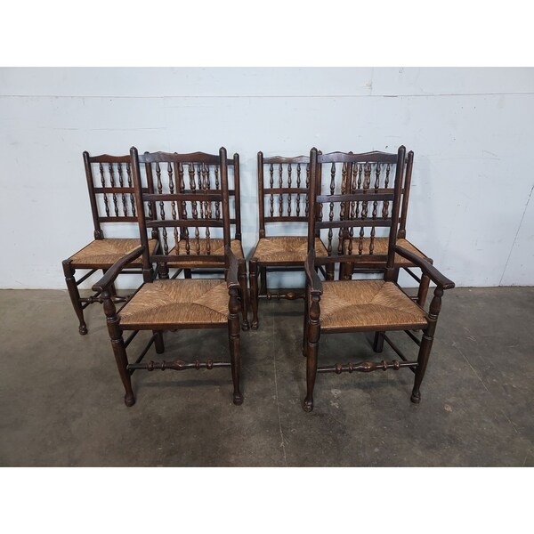 Set Of Six Mid 1800,s Lancester Spinle Back Chairs # 194380 Shipping is not free please conatct us before purchase Thanks