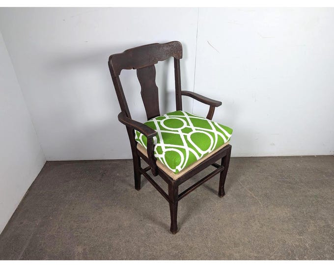 Late 1800,s T Back Arm Chair # 196054 Shipping is not a 1.00 Shipping is not free please contact us before purchase Thanks
