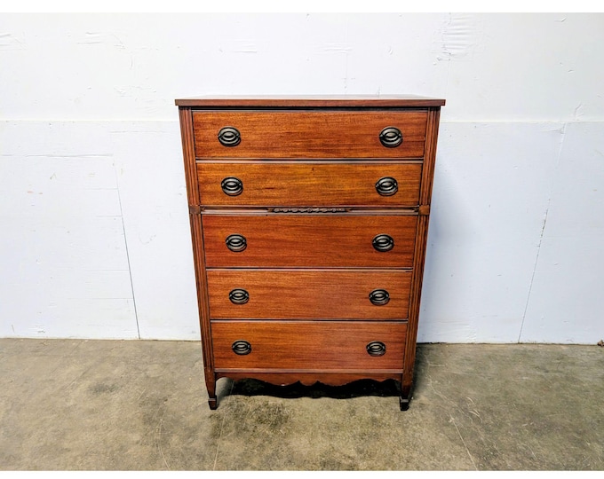 1940,s Five Drawer Mahogany Chest Of Drawers # 201279 Shipping is not a 1.00 Shipping is not free please contact us before purchase Thanks