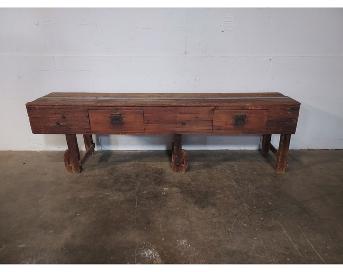 Nice Mid 1800,s Two Drawer Work Table # 192418 Shipping is not free please conatct us before purchase Thanks