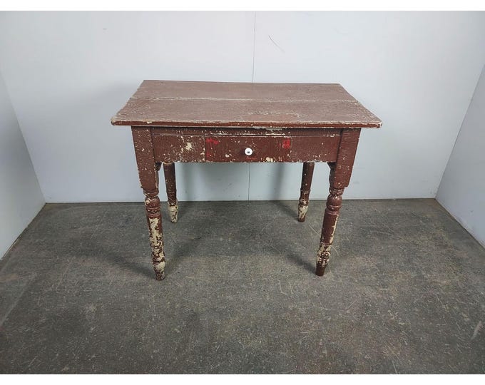 Mid 1800,s One Drawer Table # 195625 Shipping is not a 1.00 Shipping is not free please contact us before purchase Thanks