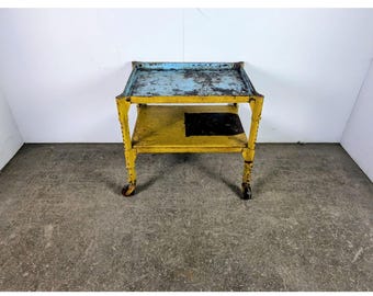 1930,s Metal Cart On Casters # 197640 Shipping is not a 1.00 Shipping is not free please contact us before purchase Thanks