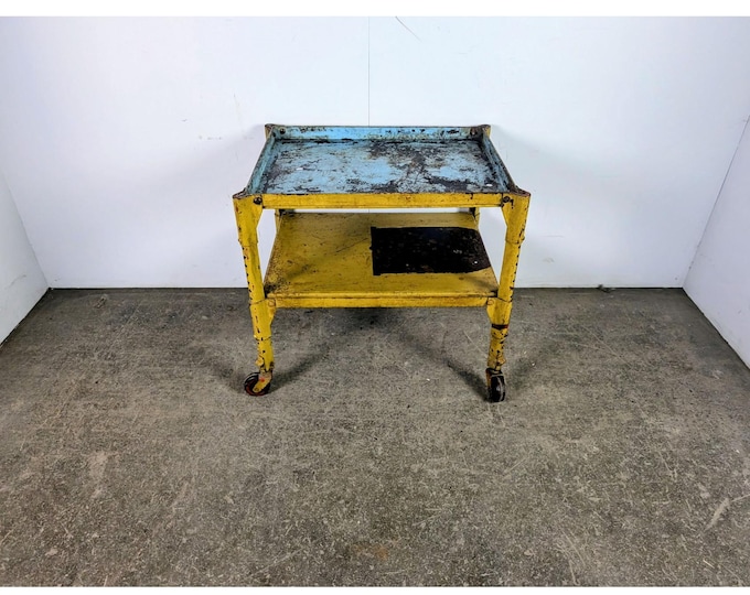 1930,s Metal Cart On Casters # 197640 Shipping is not a 1.00 Shipping is not free please contact us before purchase Thanks