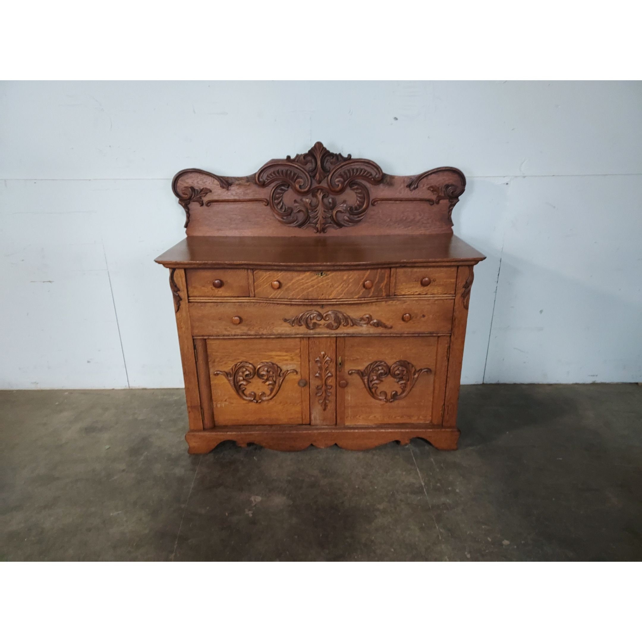 Retro oak sideboard discount