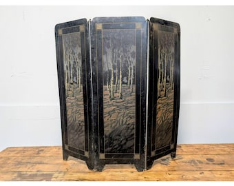 1900,s Paint Decorated Metal Fire Screen # 186393 Shipping is not a 1.00 Shipping is not free please contact us before purchase Thanks