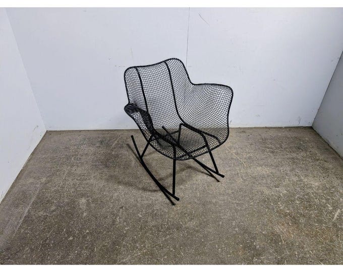 Rare Find 1950,s Russel Woodard Metal And Mesh Sculptural Rocking Chair # 198502 Shipping is not a 1.00 Shipping is not free