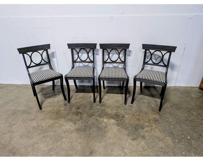 Set Of Four 1940,s Mahogany Painted Chairs # 200953 Shipping is not a 1.00 Shipping is not free please contact us before purchase Thanks