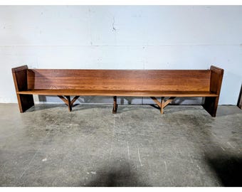 1900,s Twelve Foot Solid Oak Bench # 196596 Shipping is not a 1.00 Shipping is not free please contact us before purchase Thanks