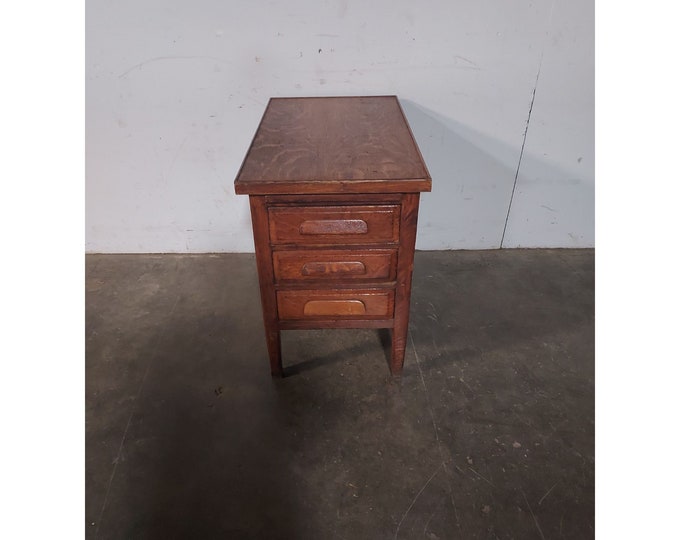 Useful 1940,s Three Drawer Oak Cabinet # 194203 Shipping is not free please conatct us before purchase Thanks