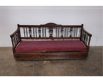 1920's Settee With Pull-Out Bed #186464 Shipping is not free please conatct us before purchase Thanks