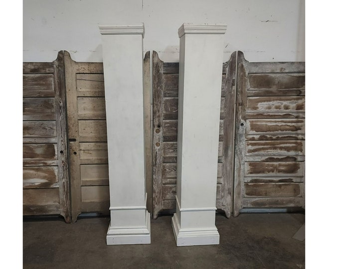 Pair Of Vintage Pillars # 186548 Shipping is not free please conatct us before purchase Thanks