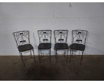 Set Of Four 1940,s Metal Chairs # 195386 Shipping is not a 1.00 Shipping is not free please contact us before purchase Thanks