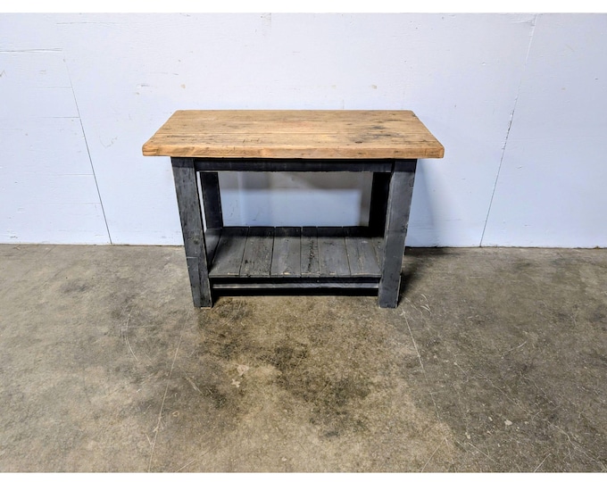 Simple 1900,s Two Tier Work Table # 201116 Shipping is not a 1.00 Shipping is not free please contact us before purchase Thanks