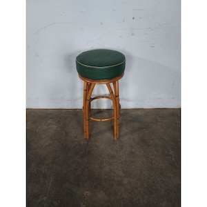 1950,s Heywood Wakefield Bamboo Stool # 194395 Shipping is not a 1.00 Shipping is not free please contact us before purchase Thanks