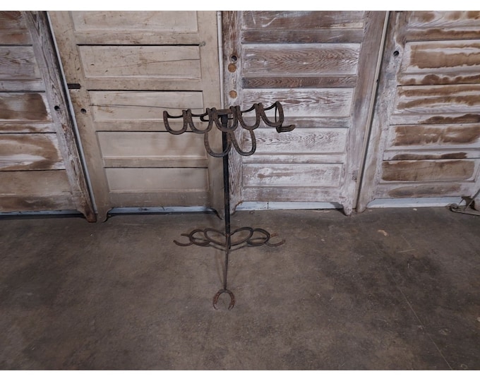 Folk Art Horse Shoe Saddle Rack # 187165 Shipping is not a 1.00 Shipping is not free please contact us before purchase Thanks