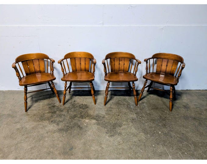 Set Of Four 1940,s Captains Chairs # 200752 Shipping is not a 1.00 Shipping is not free please contact us before purchase Thanks