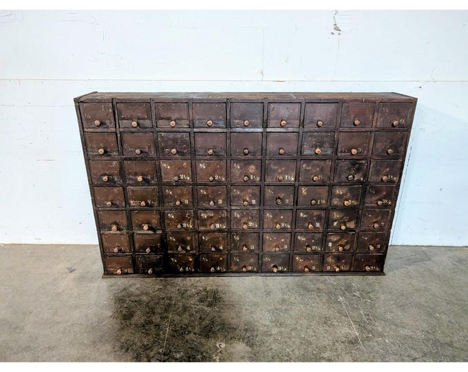 1900,s 63 Drawer Cabinet From A Hardware Store # 196446 Shipping is not a 1.00 Shipping is not free please contact us before purchase Thanks