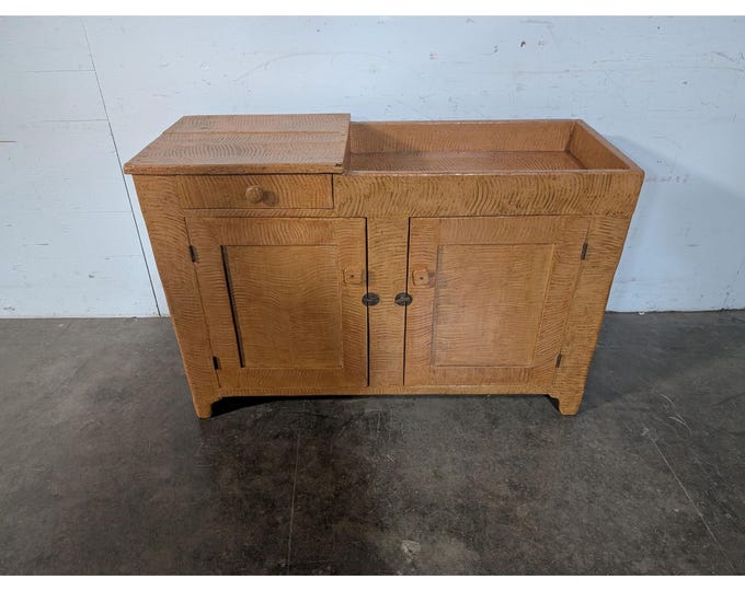 Mid 1800,s Grain Painted Dry Sink # 196217 Shipping is not a 1.00 Shipping is not free please contact us before purchase Thanks