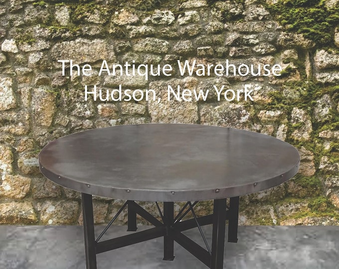Five Foot Round Metal Table # 186077 Shipping is not a 1.00 Shipping is not free please contact us before purchase Thanks
