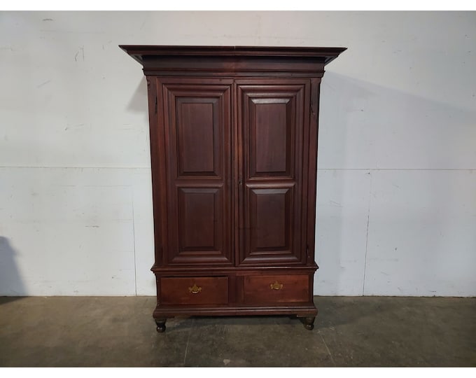 1780,s Two Door Walnut Kast # 194197 Shipping is not free please conatct us before purchase Thanks