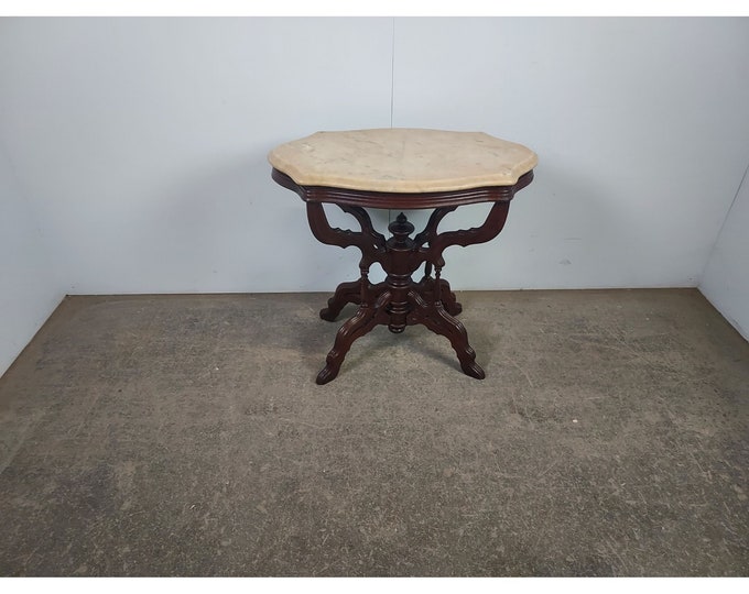 1860,s Marble Top Parlour Table # 192741 Shipping is not free please conatct us before purchase Thanks