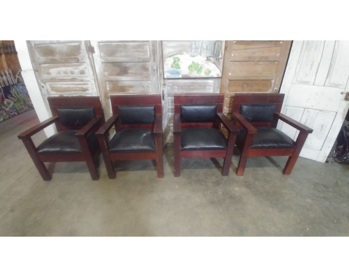 1900'S Chairs From A Court House # 184399-184402 Shipping is not free please conatct us before purchase Thanks