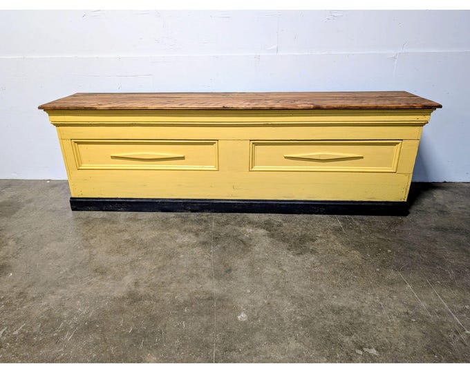 1920,s Painted Pine General Store Counter # 200995 Shipping is not a 1.00 Shipping is not free please contact us before purchase Thanks