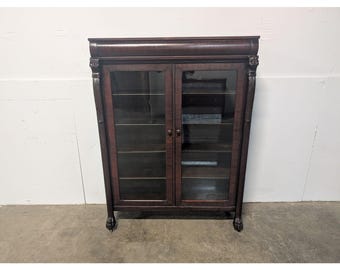 1850,s Mahogany Double Glass Door Bookcase # 199866 Shipping is not a 1.00 Shipping is not free please contact us before purchase Thanks
