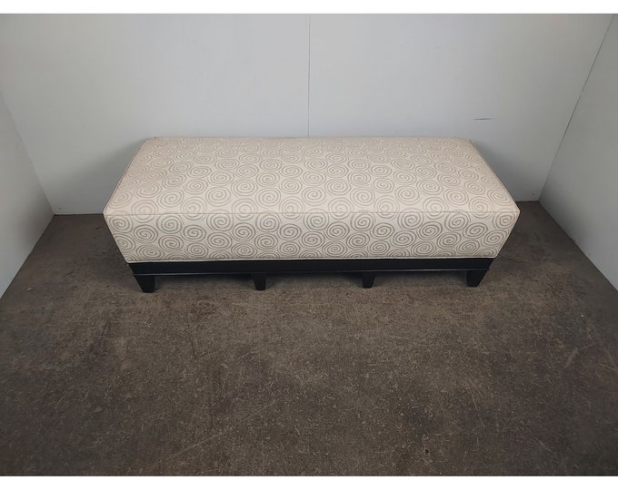 Nice Vintage Upholstered Bench / Ottoman # 189113 Shipping is not free please conatct us before purchase Thanks