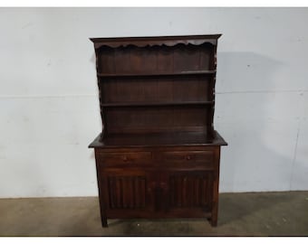 Late 1700,s Two Piece English Hutch # 194751 Shipping is not free please conatct us before purchase Thanks