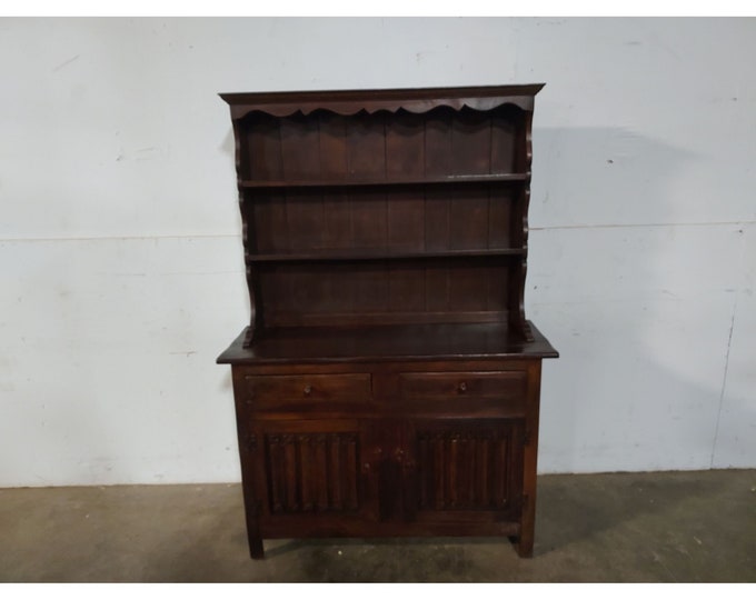 Late 1700,s Two Piece English Hutch # 194751 Shipping is not free please conatct us before purchase Thanks