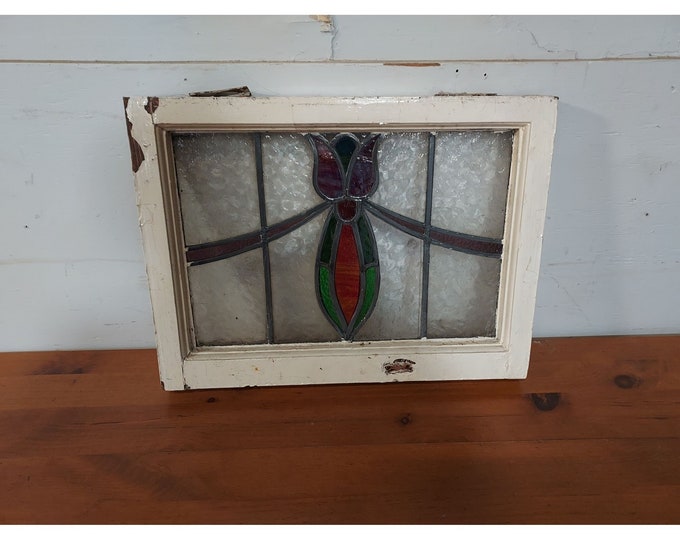1890,s Simple Stain Glass Window # 194546 Shipping is not a 1.00 Shipping is not free please contact us before purchase Thanks
