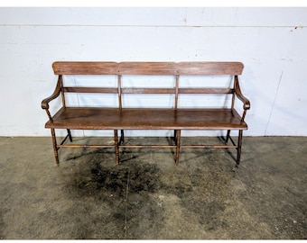 Mid 1800,s One Board Seat Deacons Bench # 197908 Shipping is not a 1.00 Shipping is not free please contact us before purchase Thanks