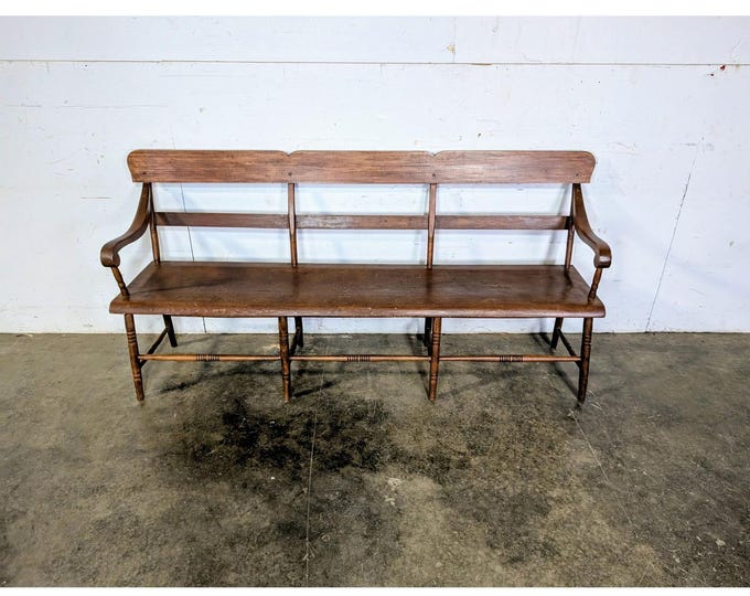 Mid 1800,s One Board Seat Deacons Bench # 197908 Shipping is not a 1.00 Shipping is not free please contact us before purchase Thanks