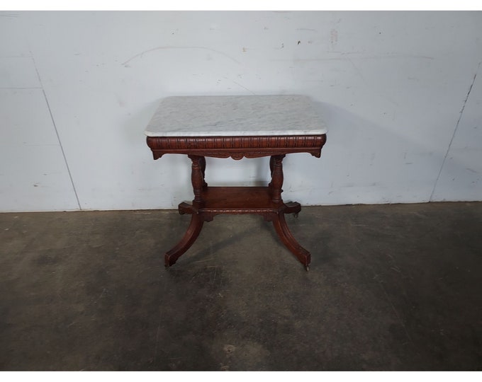 1860,s Walnut Marble Top Parlour Table # 193185 Shipping is not free please conatct us before purchase Thanks