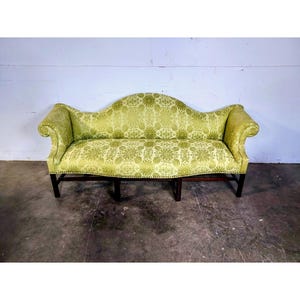 Elegant 1900,s Curved Camel Back Sofa # 194018 Shipping is not a 1.00 Shipping is not free please contact us before purchase Thanks
