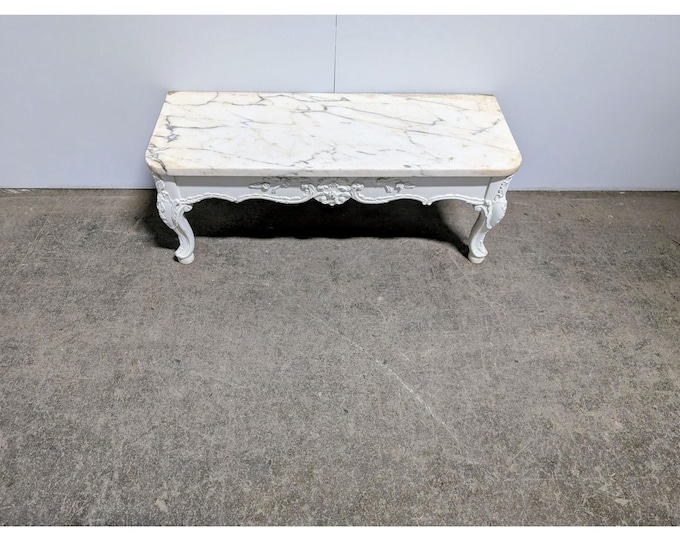 Simple 1940,s Marble Top Table # 199689 Shipping is not a 1.00 Shipping is not free please contact us before purchase Thanks
