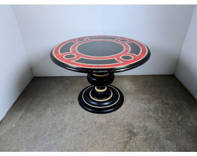 Decorated And Lacquered 1940,s Table # 194870 Shipping is not a 1.00 Shipping is not free please contact us before purchase Thanks
