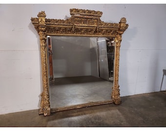1840,s Carved Gold Leaf Mirror # 194868 Shipping is not a 1.00 Shipping is not free please contact us before purchase Thanks