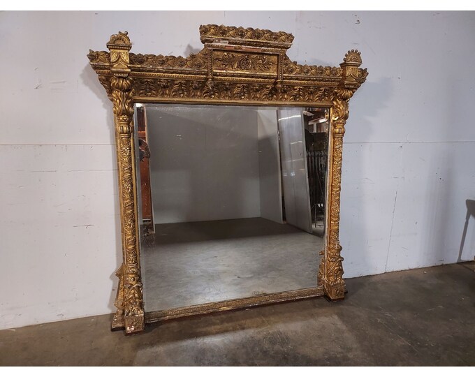 1840,s Carved Gold Leaf Mirror # 194868 Shipping is not a 1.00 Shipping is not free please contact us before purchase Thanks