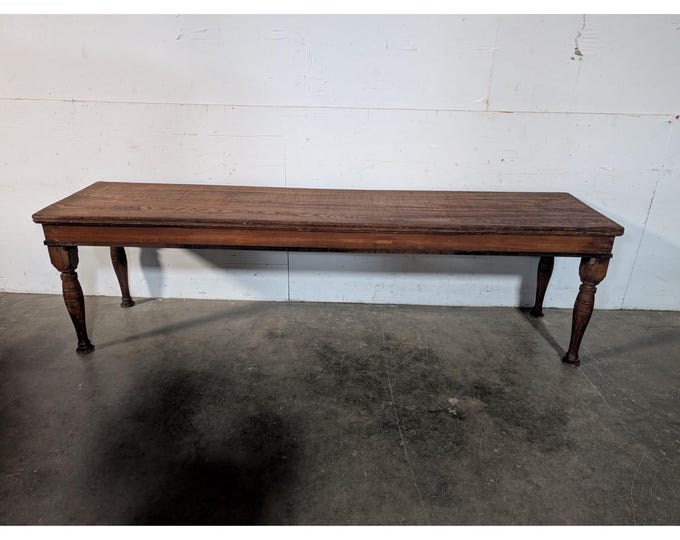 Mid 1800,s Oak Turned Leg Harvest Table # 197245 Shipping is not a 1.00 Shipping is not free please contact us before purchase Thanks