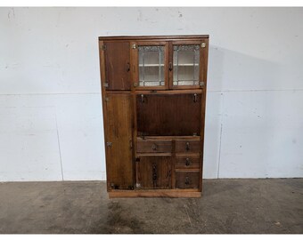 Antique McDougall Hoosier cabinet, hutch, China cabinet