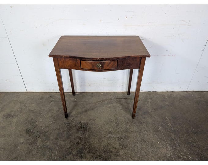 1840,s One Drawer Inlaid Mahogany Table # 197385 Shipping is not a 1.00 Shipping is not free please contact us before purchase Thanks