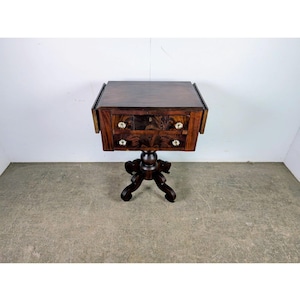 1840,s Two Drawer Mahogany Drop Leaf Table # 197559 Shipping is not a 1.00 Shipping is not free please contact us before purchase Thanks