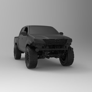 Hilux 2011-2015 Complete 3D-scan STL, pick-up met dubbele cabine