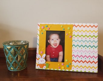 3x5 Easter Themed - Hand Decorated Picture Frame