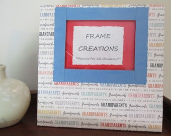 5x7 Grandparents Themed - Hand Decorated Picture Frame