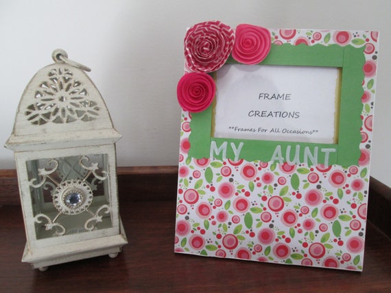 3x5 My Aunt Themed Hand Decorated Picture Frame Etsy